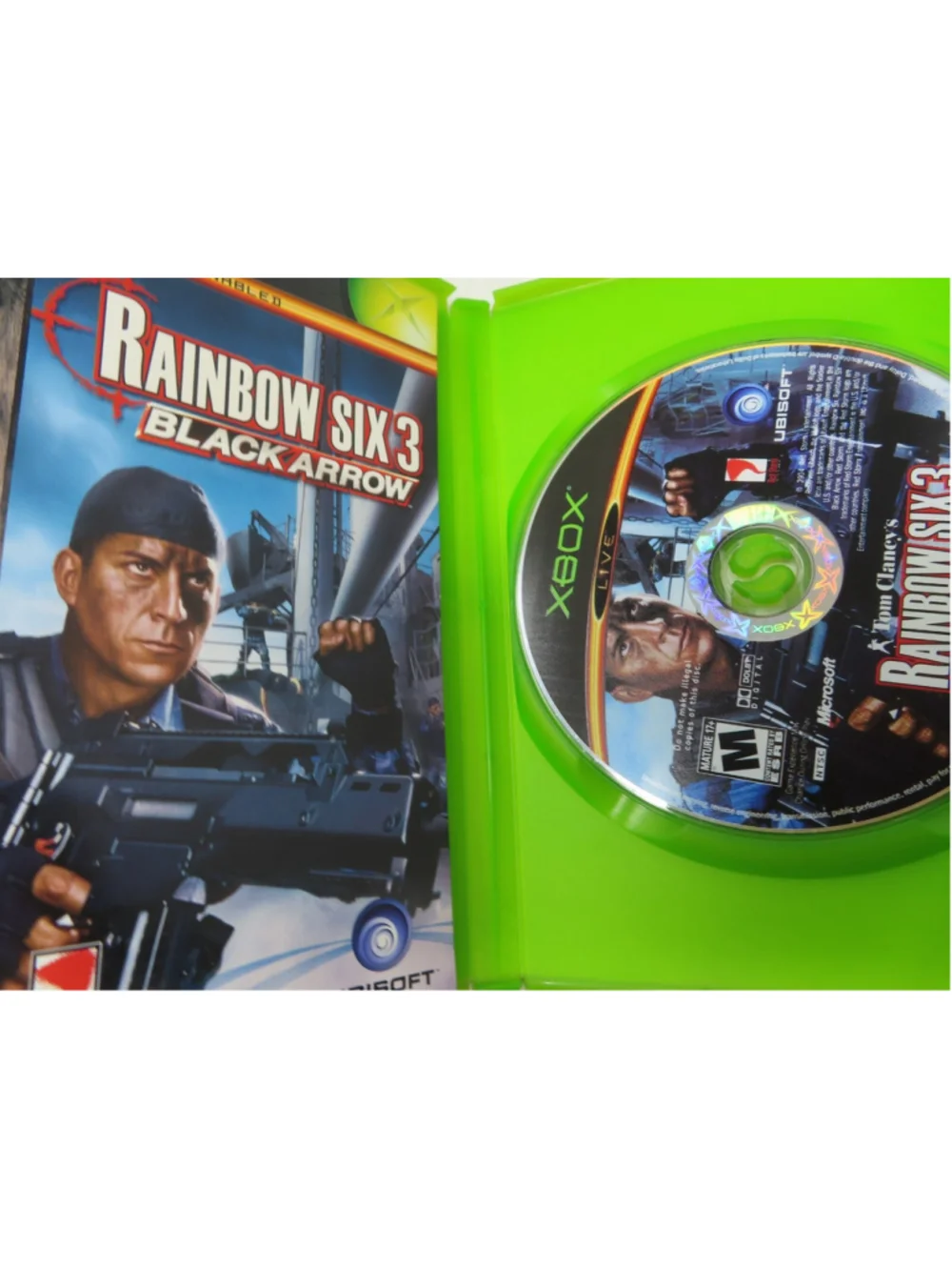 Rainbow Six 3 (Tom Clancy's) - Xbox Video Game VERY GOOD Manual Reg Card